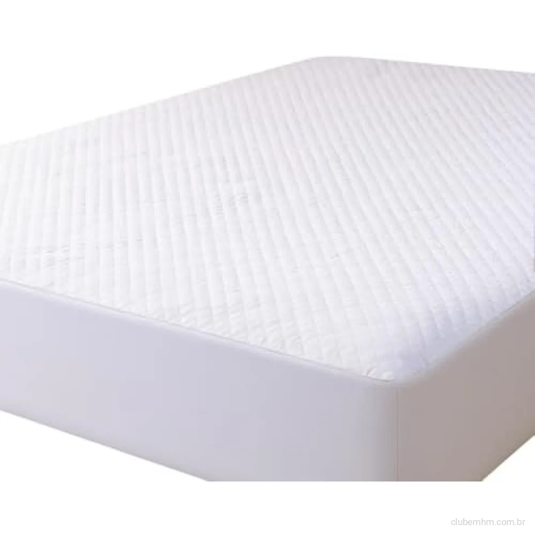 Capa de Colchão Impermeável Matelado Casal Padrão Branco