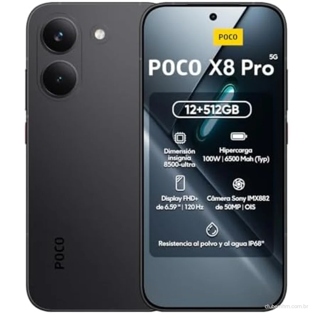 Smartphone Xiaomi Poco X8 Pro 512GB / 12GB Ram (Preto)