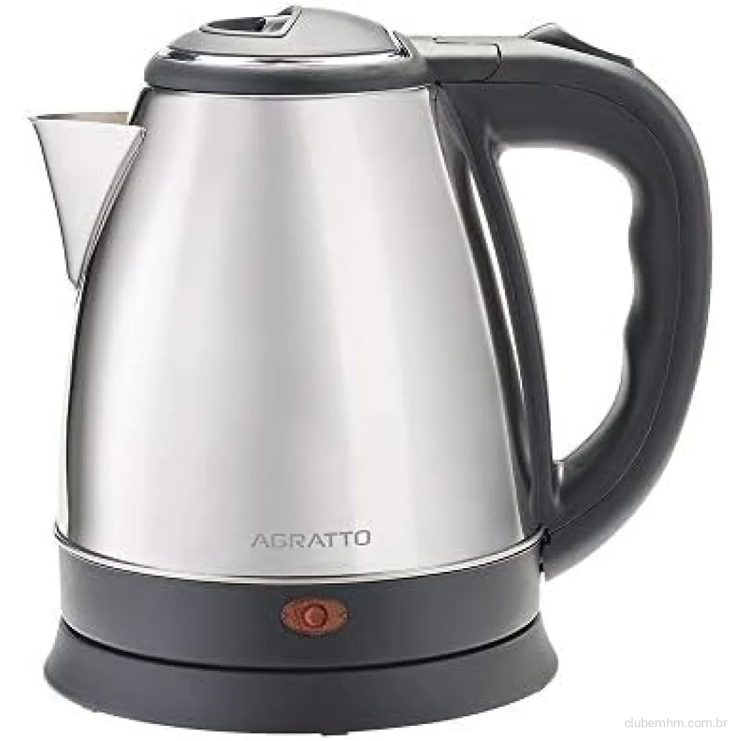 Agratto 784 - Chaleira Eletrica Inox, 220v, 1,8 Litro, Preto/inox