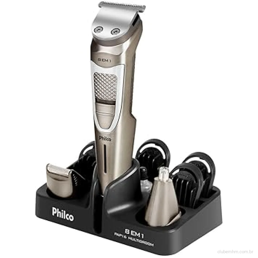 Aparador de Pelos Philco Multigroom 8 em 1 PAP16 Bivolt