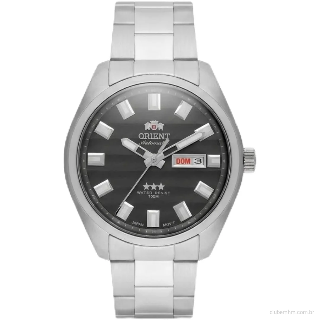 Relógio Orient Masculino Automático Prata 3 Estrelas 469SS076NH G1SX