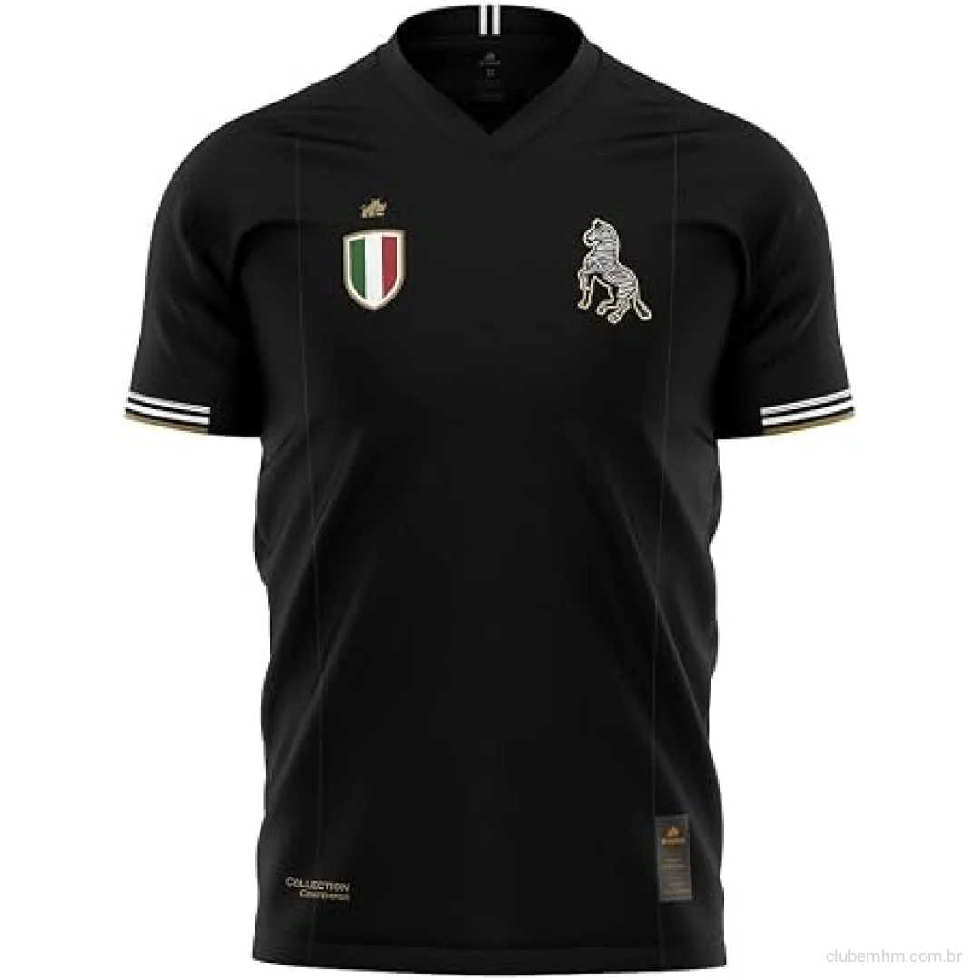 Camisa Juventus Eurodry Preto Original Rinno Class Futebol