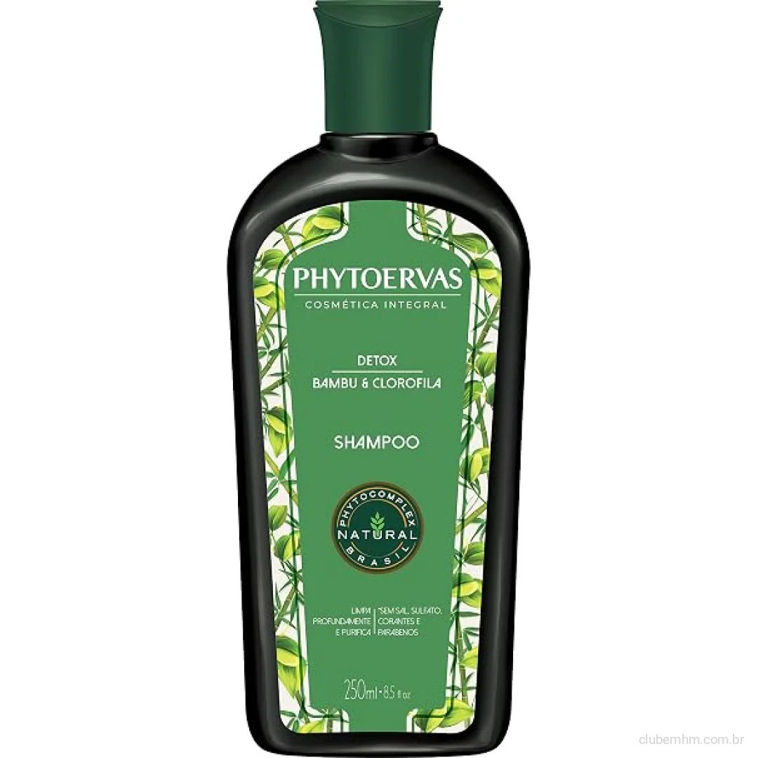 Phytoervas Detox Shampoo Uso Diário, 250 ml